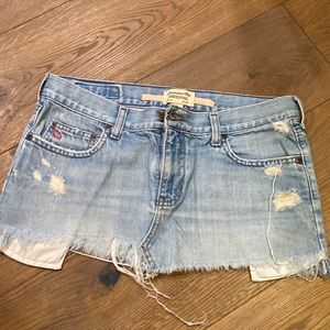 Abercrombie & Fitch Denim Mini Skirt